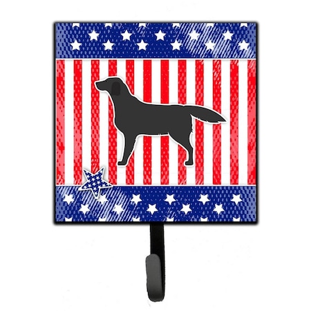 Jensendistributionservices USA Patriotic Black Labrador Retriever Leash or Key Holder MI1710770